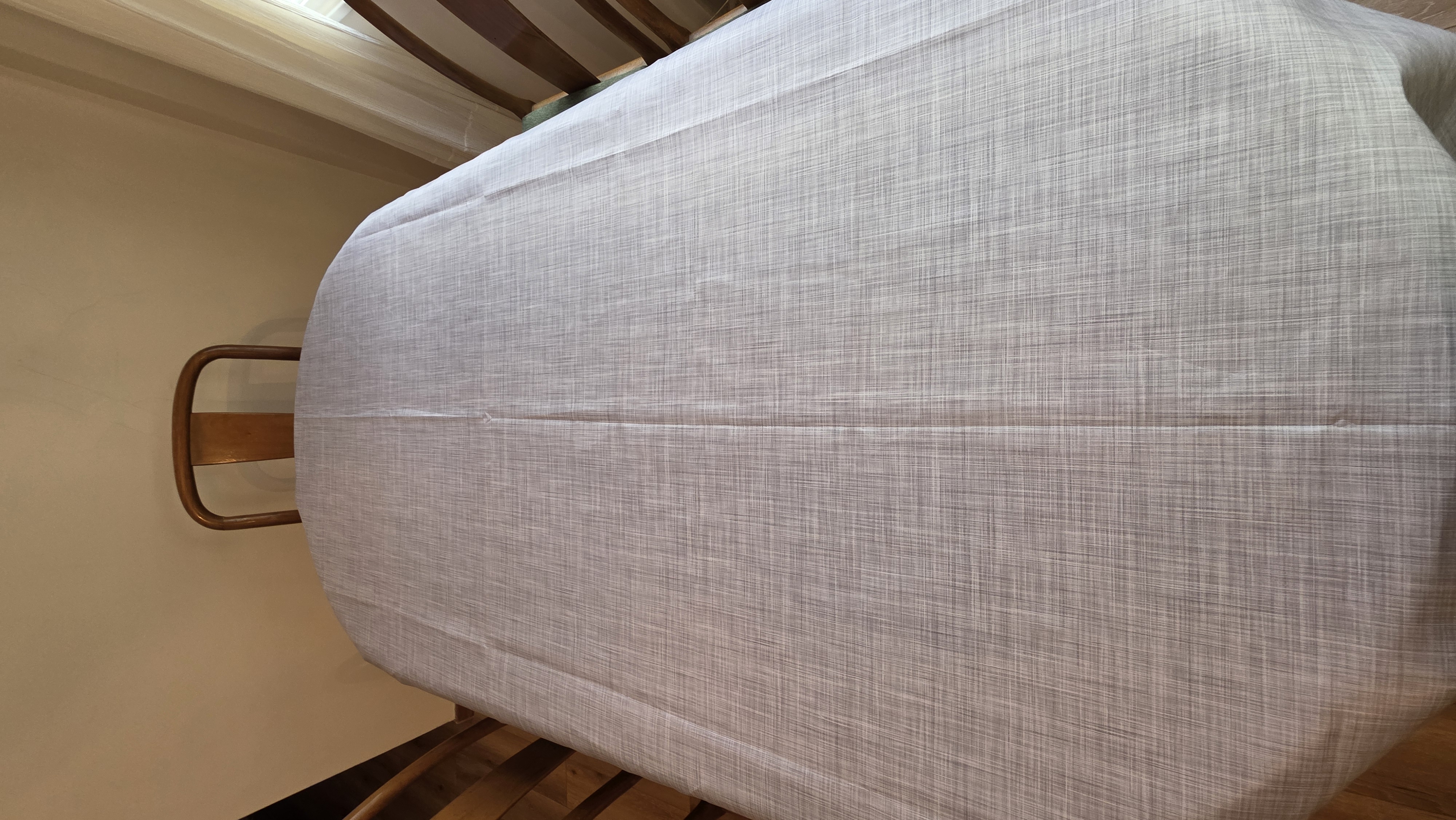 Mantel Gris Liso vista superior